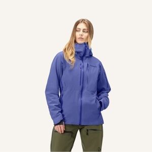 Norrona Woman’s L Lofoten Gore-Tex Prima Loft Jacket Violet Storm NWT! Ski